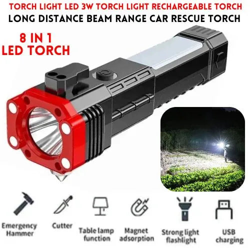 Multifunction 8 in 1 Portable LED