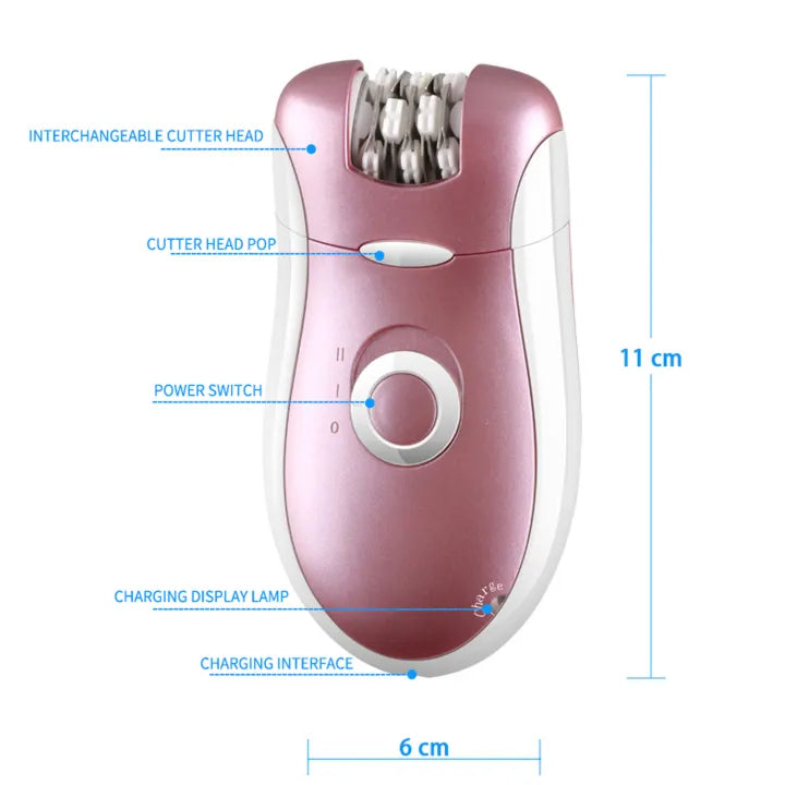 Original 2068 ( 2 in 1 ) Multifunctional Women Epilator & Shaver
